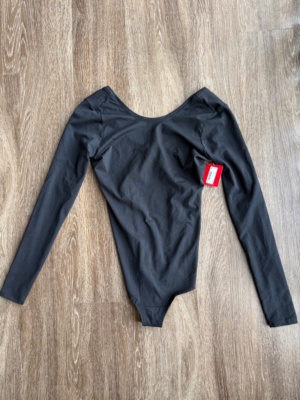 NWT SPANX Black Long Sleeve Bodysuit
